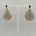 Orecchini oro 18 kt giallo e bianco pendenti 4.30 gr | Gioiellitosti.it